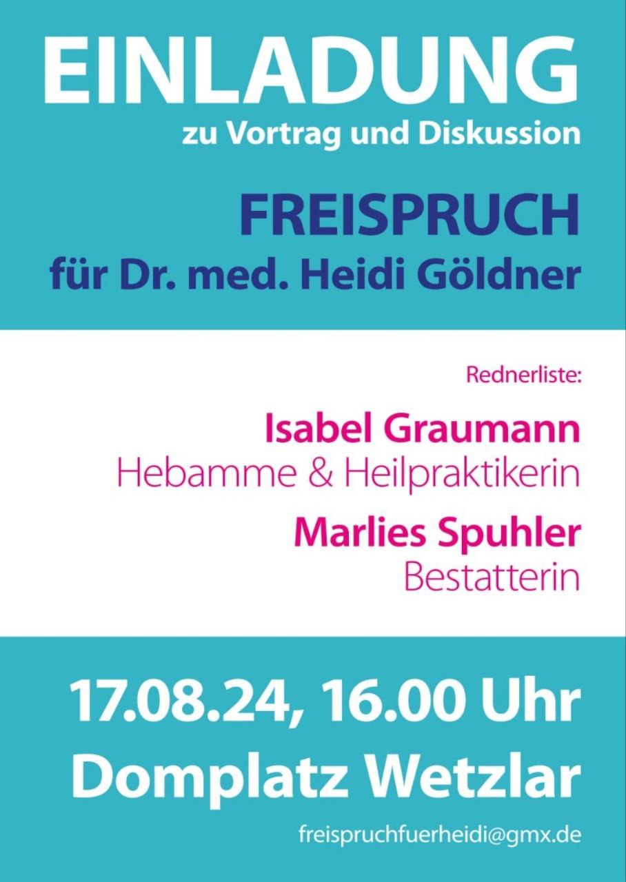 Freispruch für Dr. med Heidi Göldner