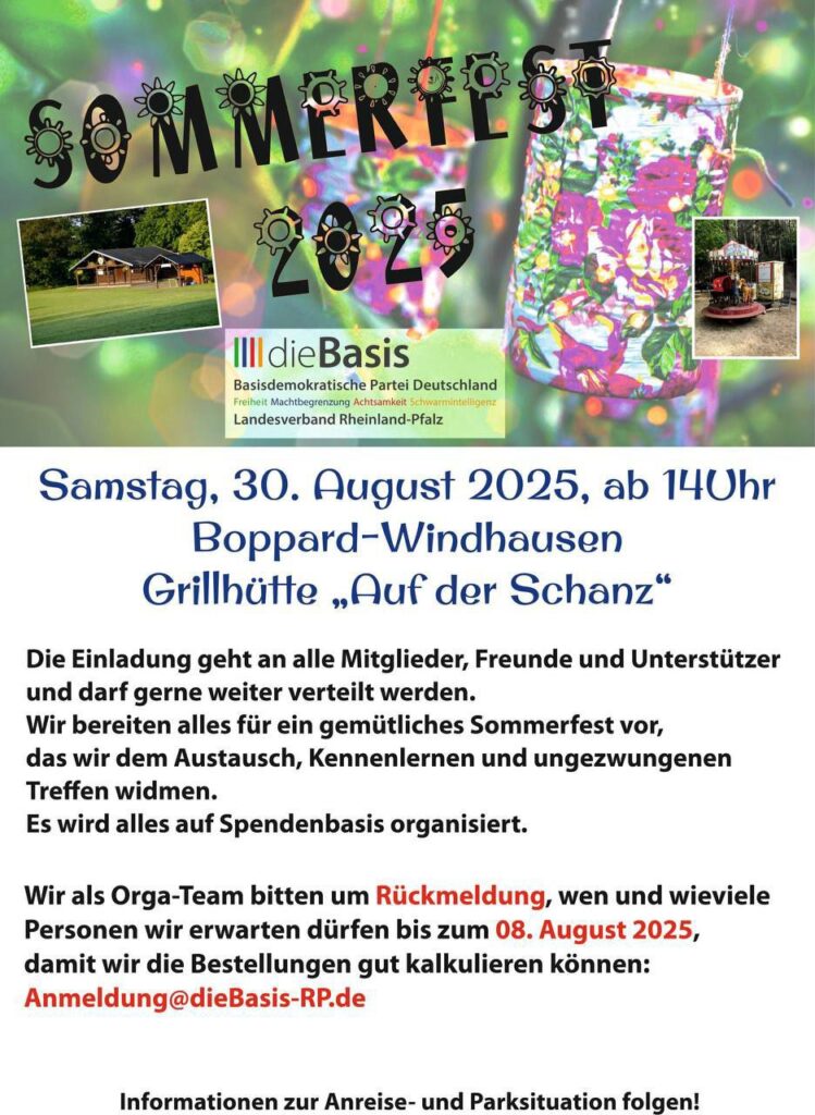 Sommerfest, dieBasis Rheinland-Pfalz