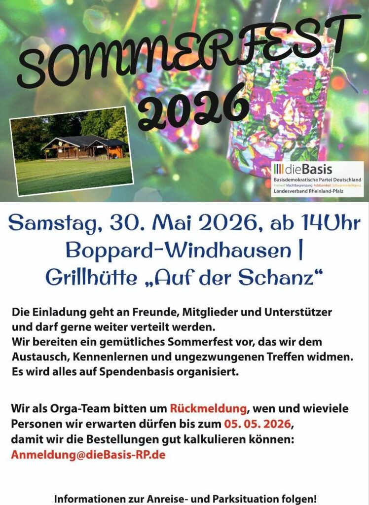 Sommerfest, dieBasis Rheinland-Pfalz